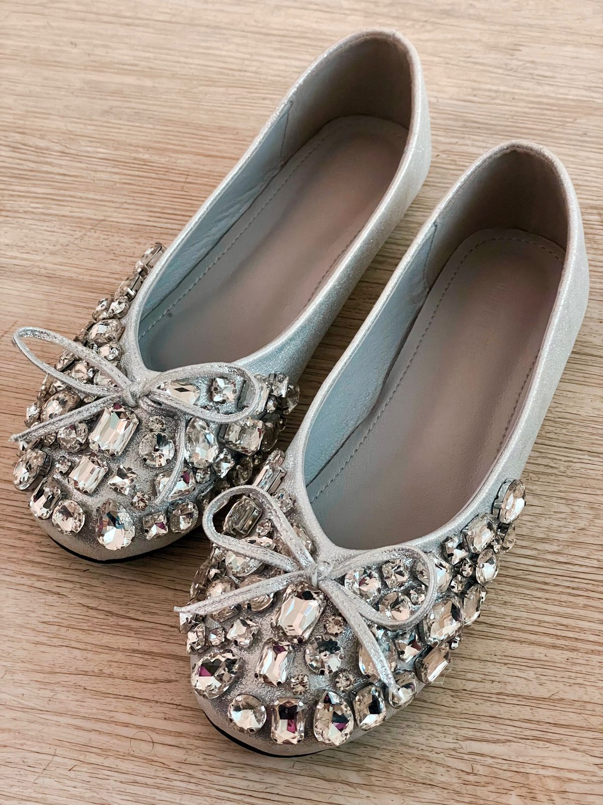 Bow Dimonte Silver Jutti Ballerinas – PRERTO E-COMMERCE PRIVATE