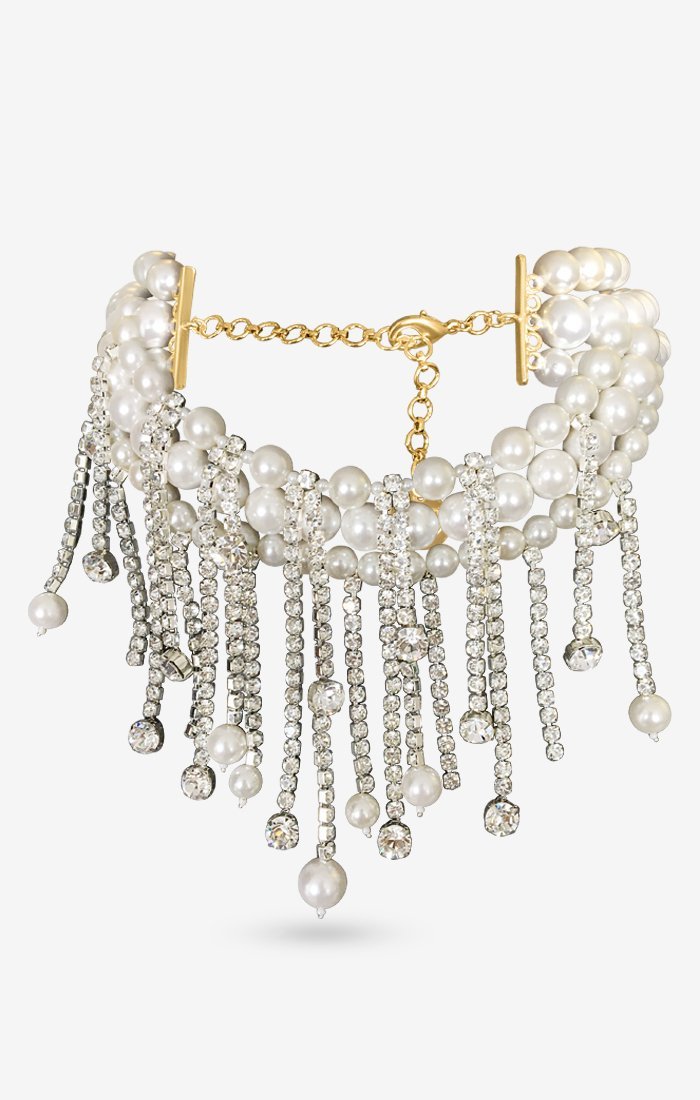 Aurora Pearl Diamond Necklace