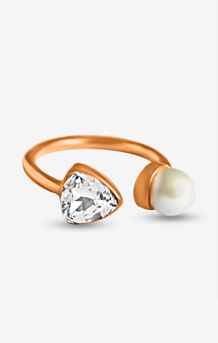 Pearl May Diamond Ring
