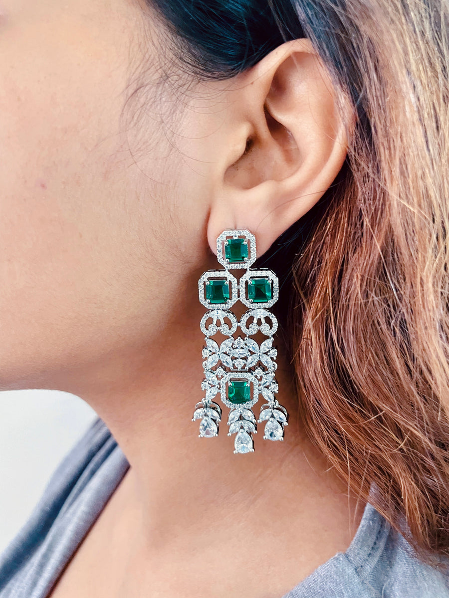 Larissa Emerald Set (Earrings & Necklace)