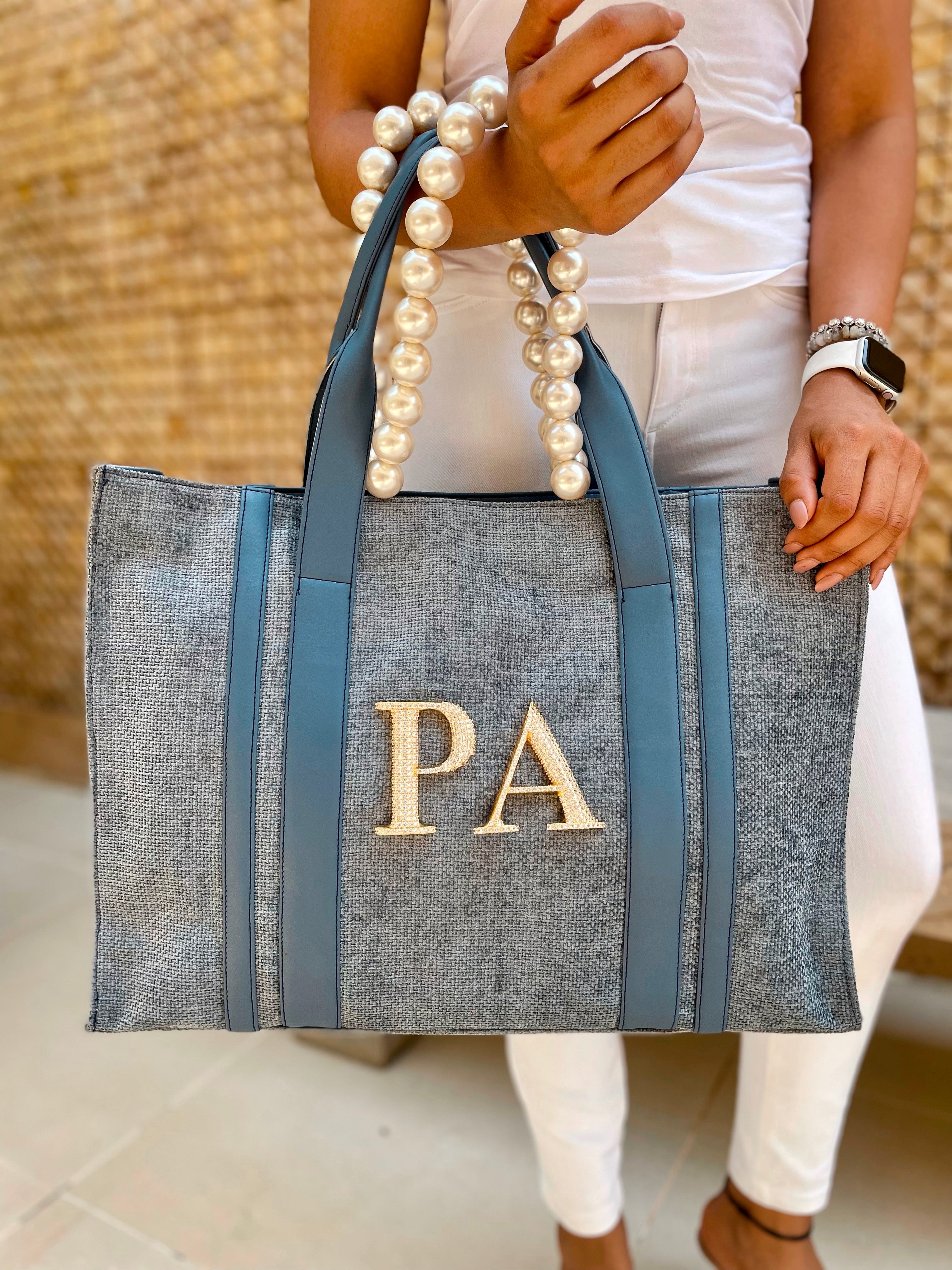 Personalized Blue Book Tote Bag – PRERTO E-COMMERCE PRIVATE LIMITED