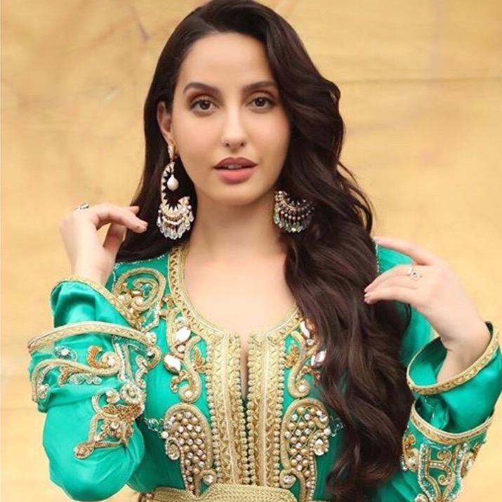 Nora Fatehi in Moonlit Earrings - Main Image