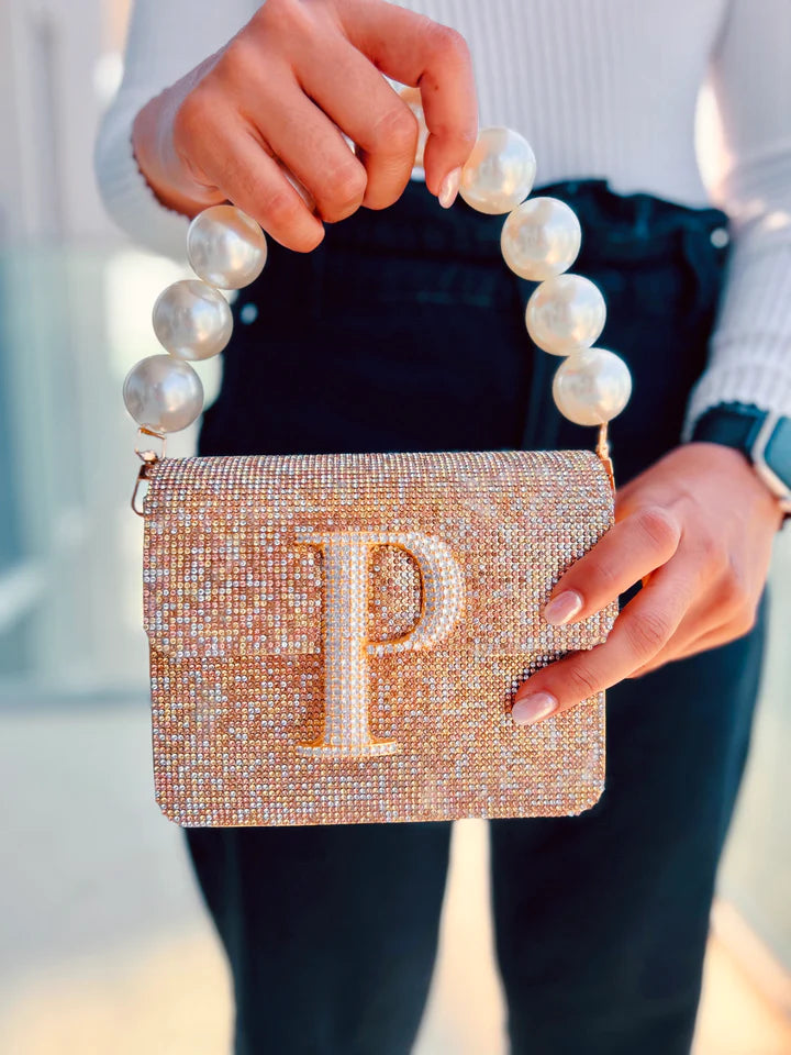 Personalized Gold Glittering Crossbody Bag – PRERTO E-COMMERCE - Main Image