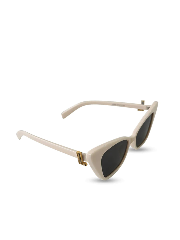 Personalized White Cat Eye Sunglasses