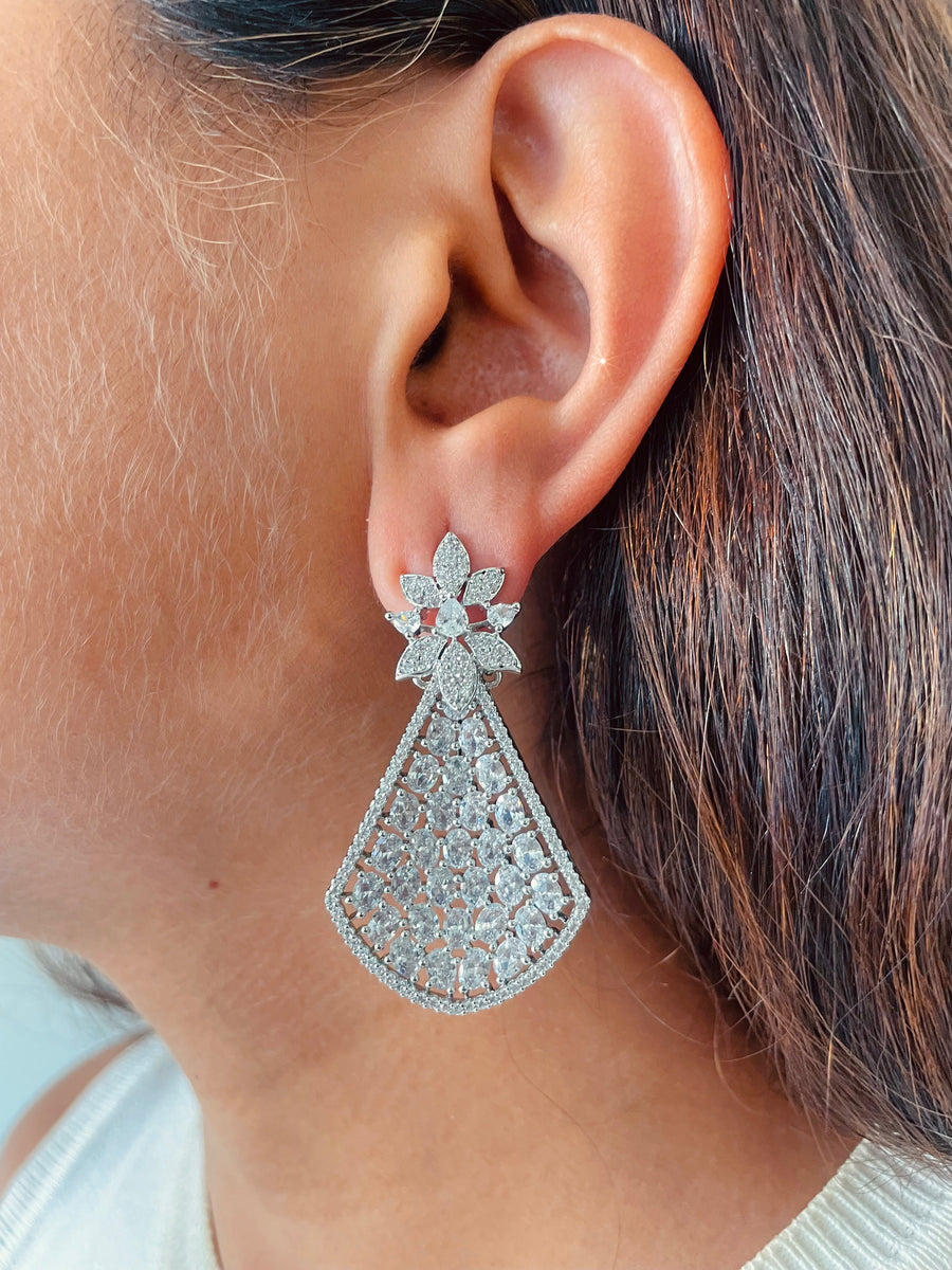 Narcis citrineset (oorbellen en ketting)