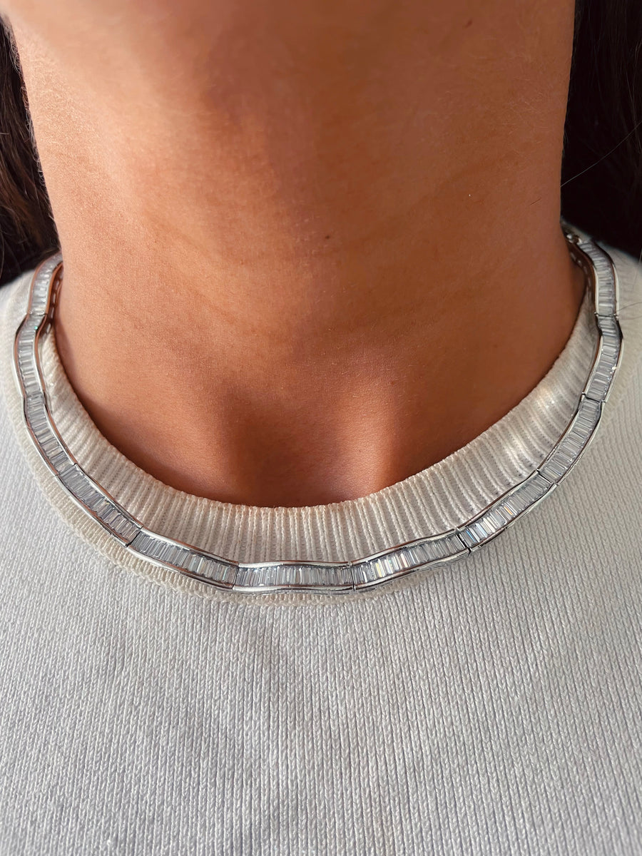 Set de citrina de narciso (aretes y collar)