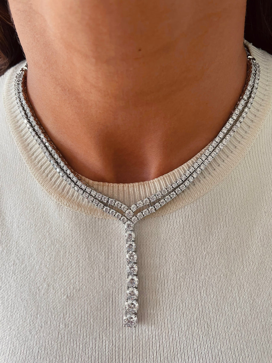 Narcis citrineset (oorbellen en ketting)