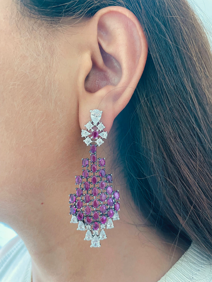 Set de citrina de narciso (aretes y collar)