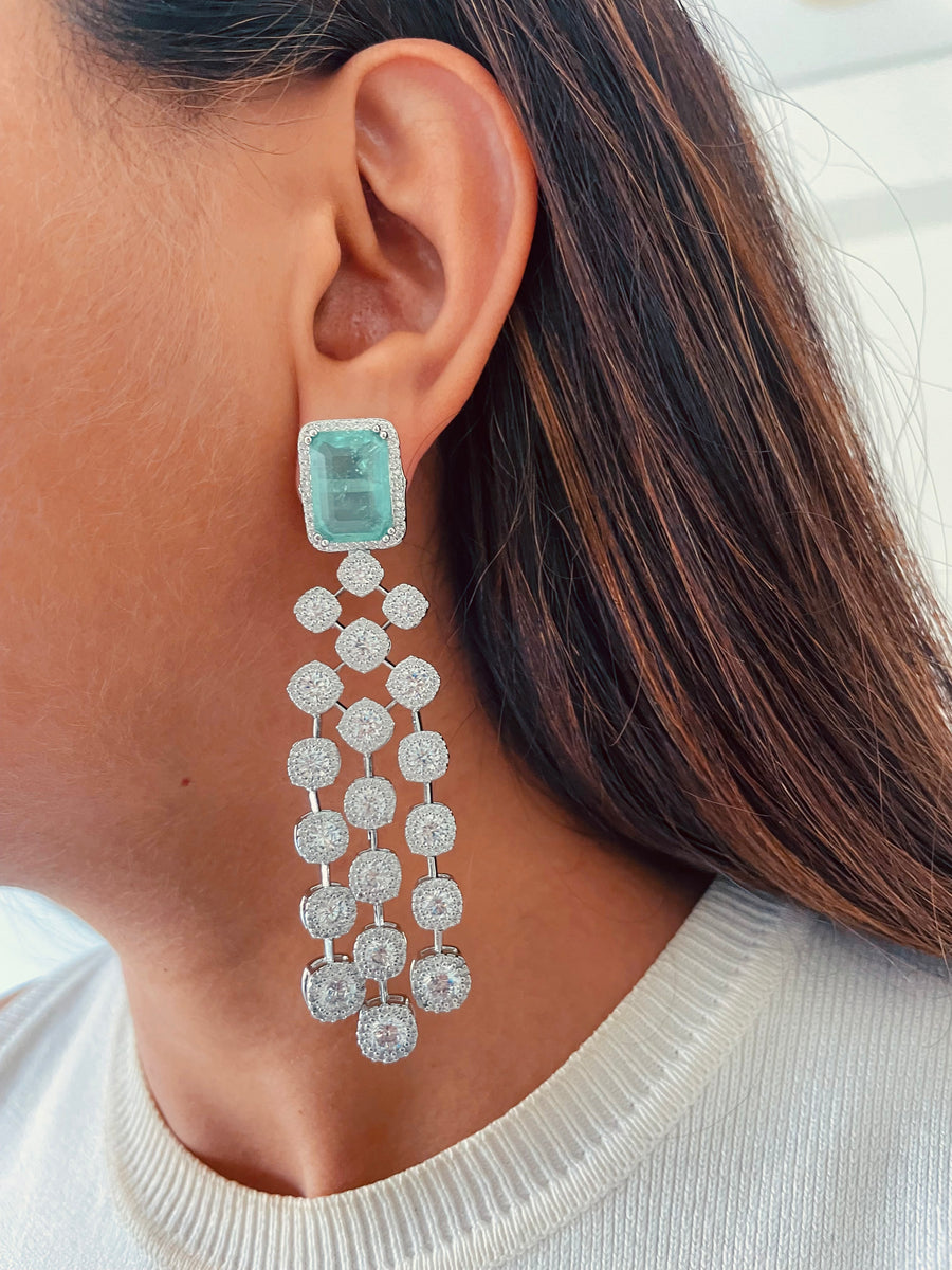 Set de citrina de narciso (aretes y collar)