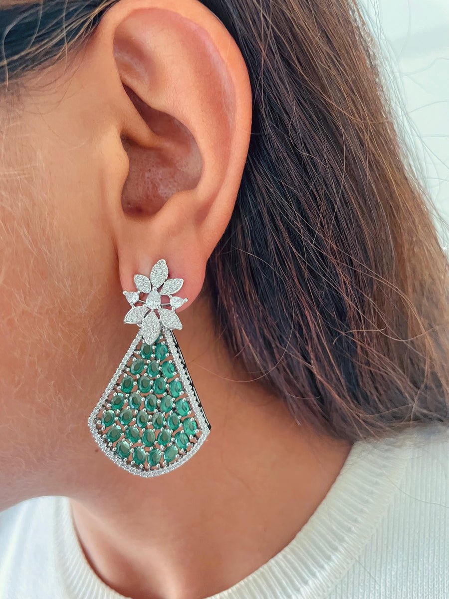 Set de citrina de narciso (aretes y collar)