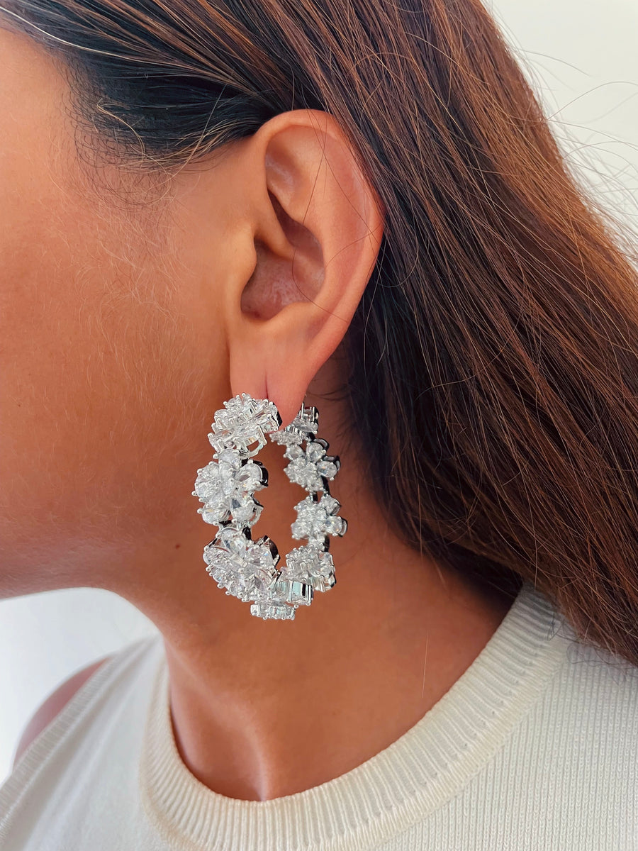 Narcis citrineset (oorbellen en ketting)