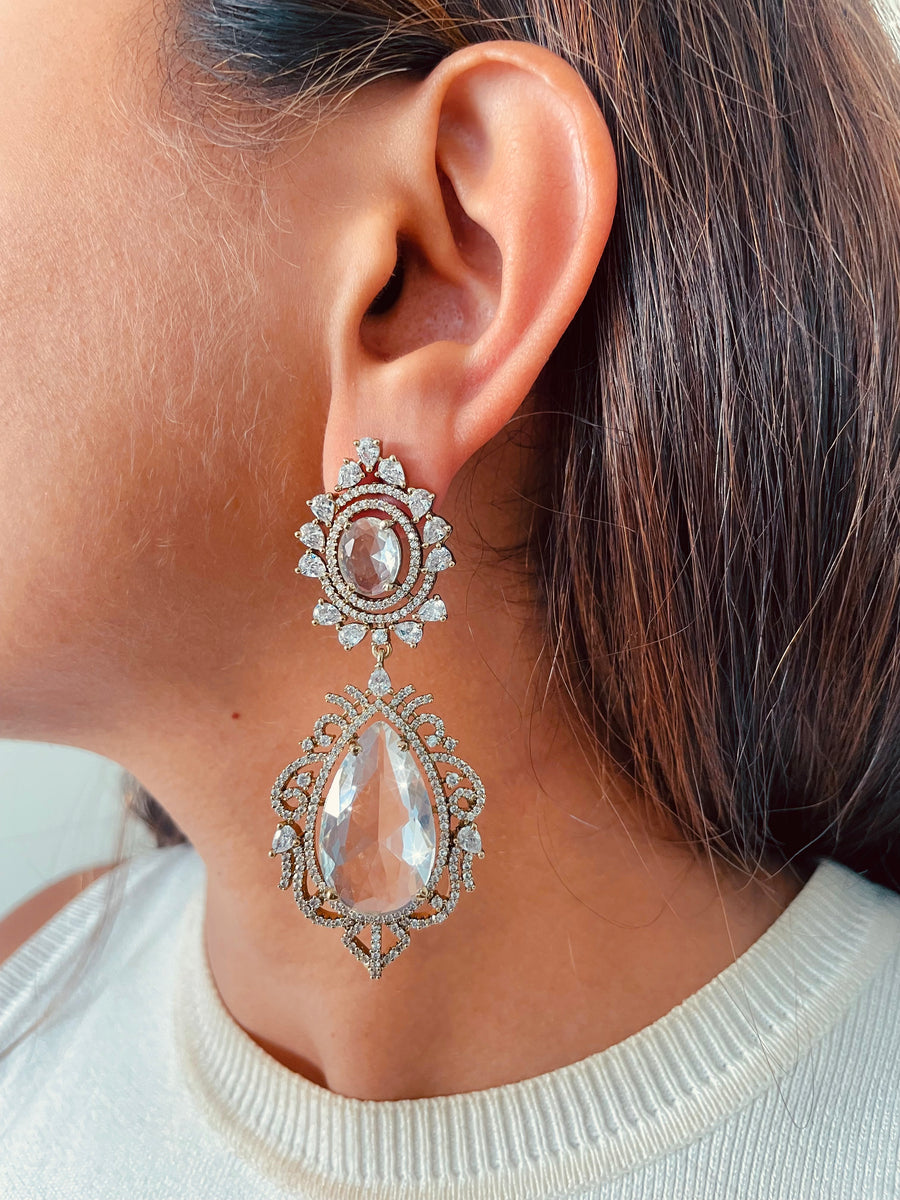 Isabella Moissanite Kundan Polki Diamond Choker Necklace Set ( Necklace & Earrings )