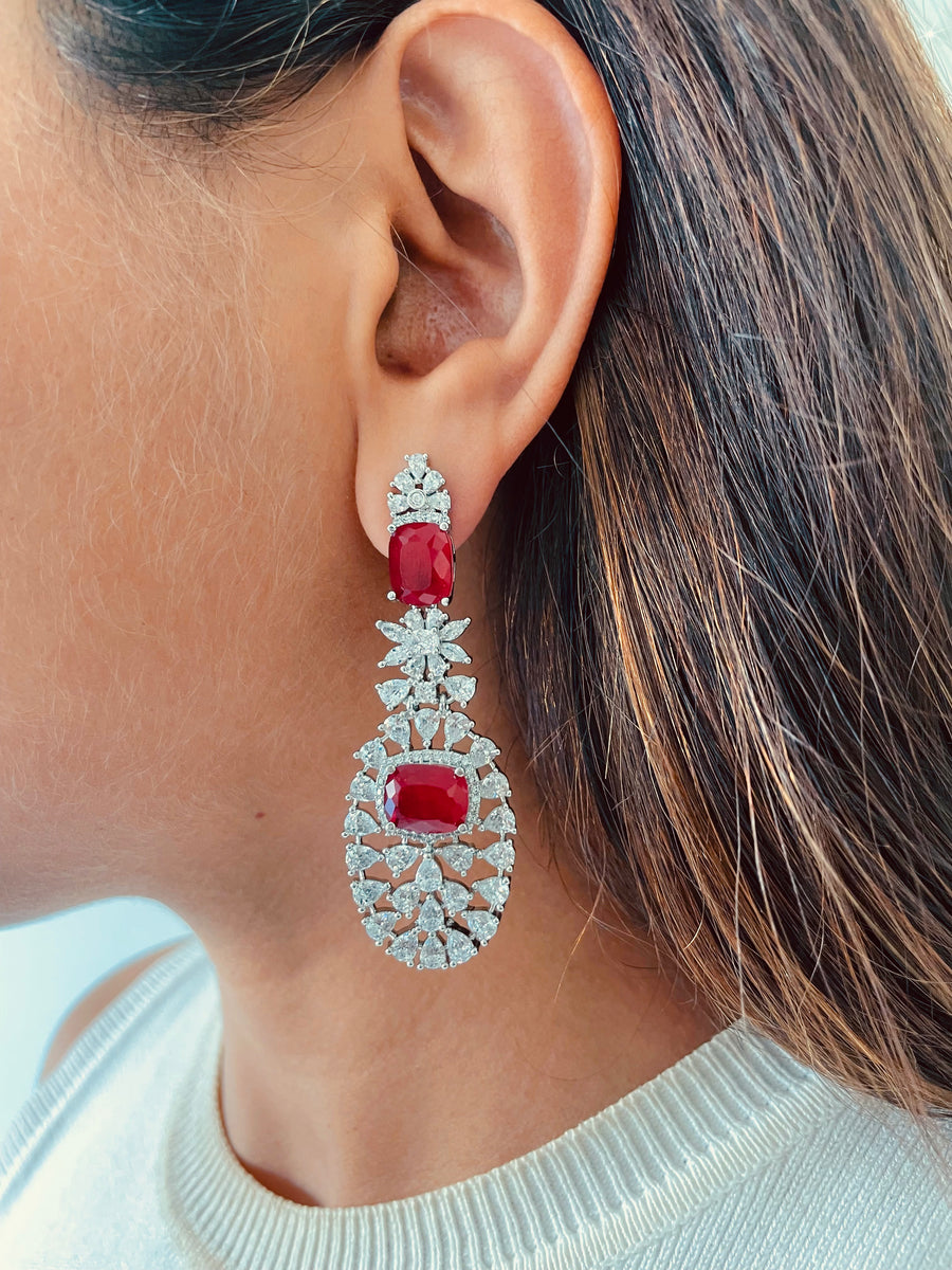 Ensemble de daffodil Citrine (boucles d'oreilles et collier)