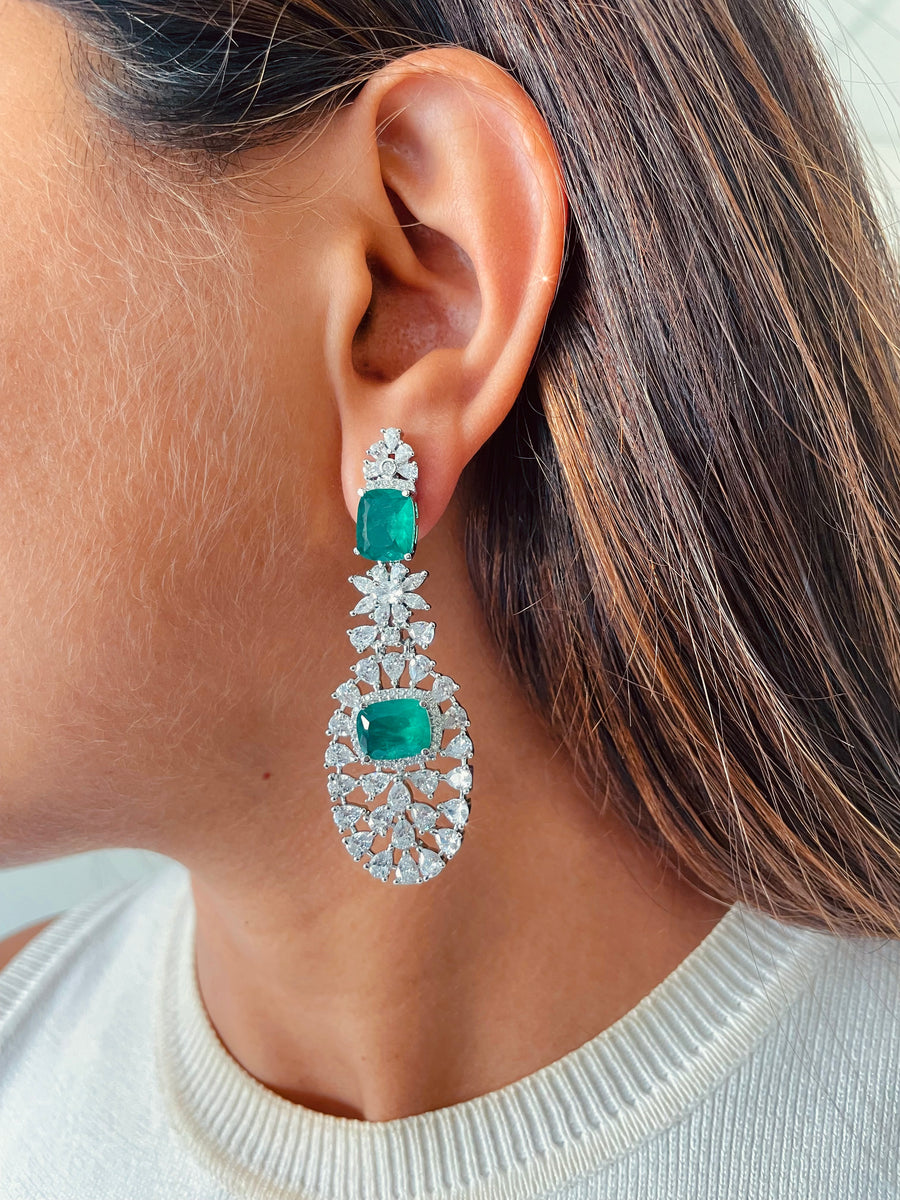 Ensemble de daffodil Citrine (boucles d'oreilles et collier)