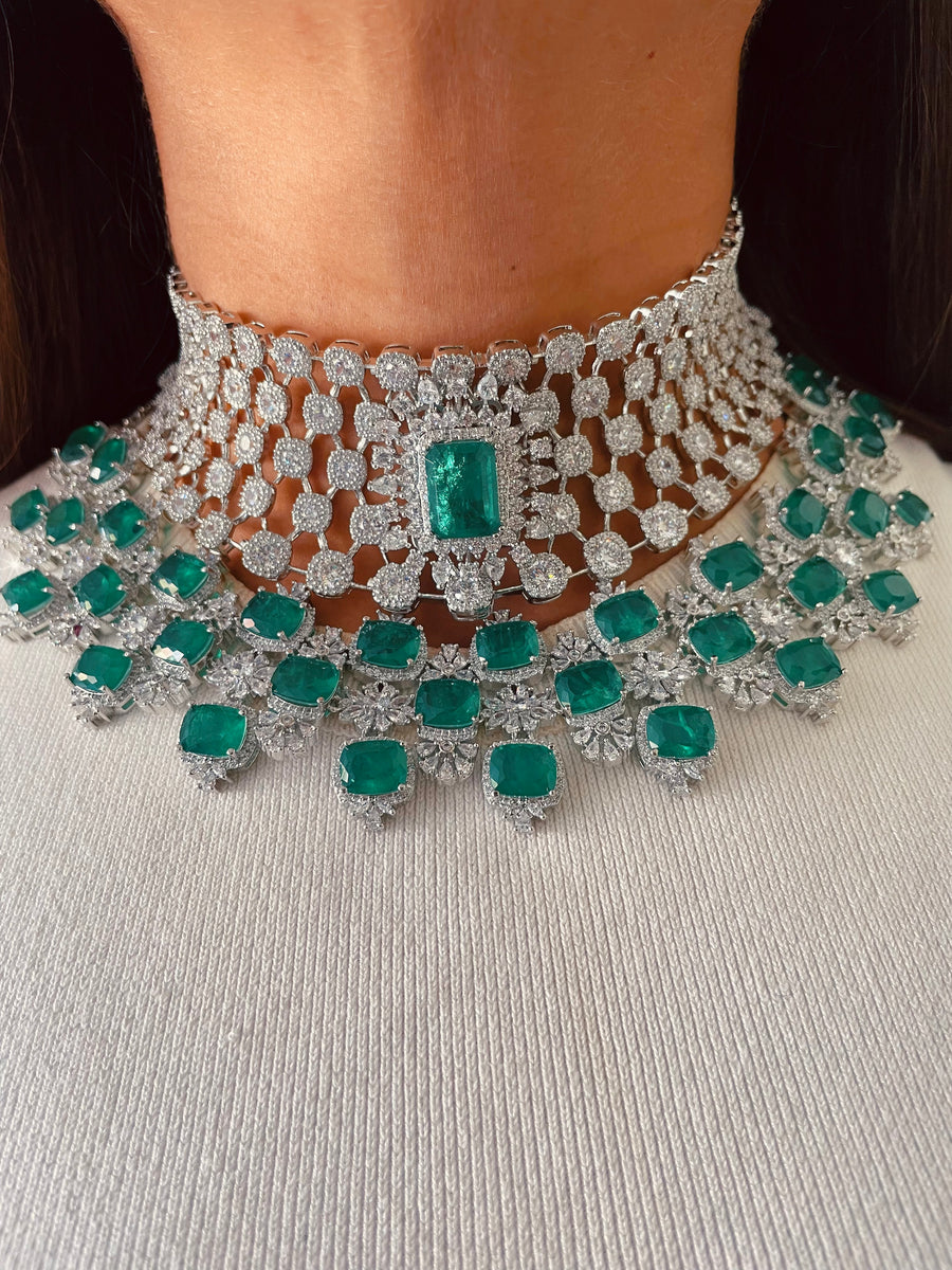 Ensemble de daffodil Citrine (boucles d'oreilles et collier)