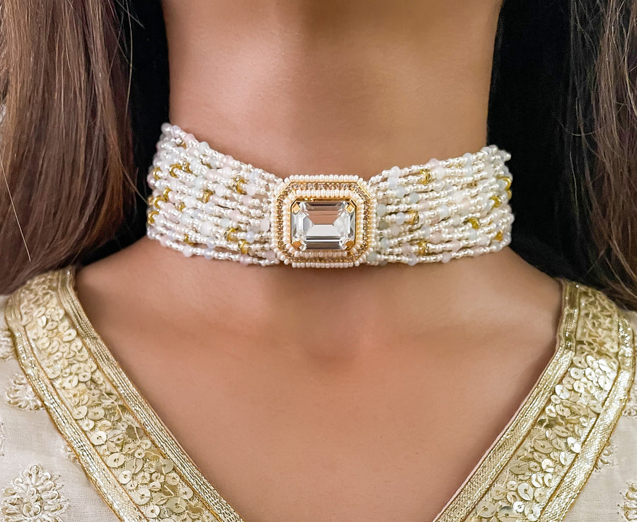 Aqsa Choker Set (Necklace & Earrings)
