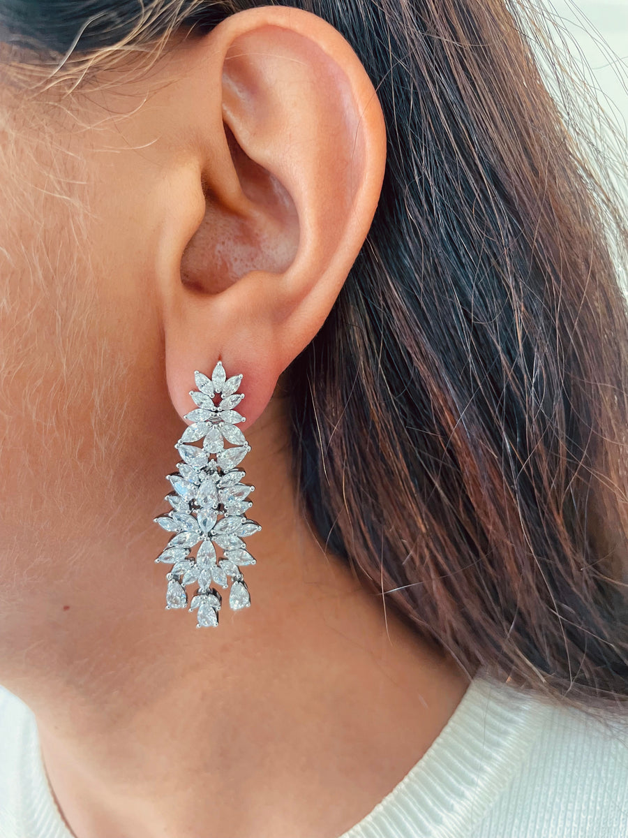 Daffodil Diamond Set (oorbellen en ketting)