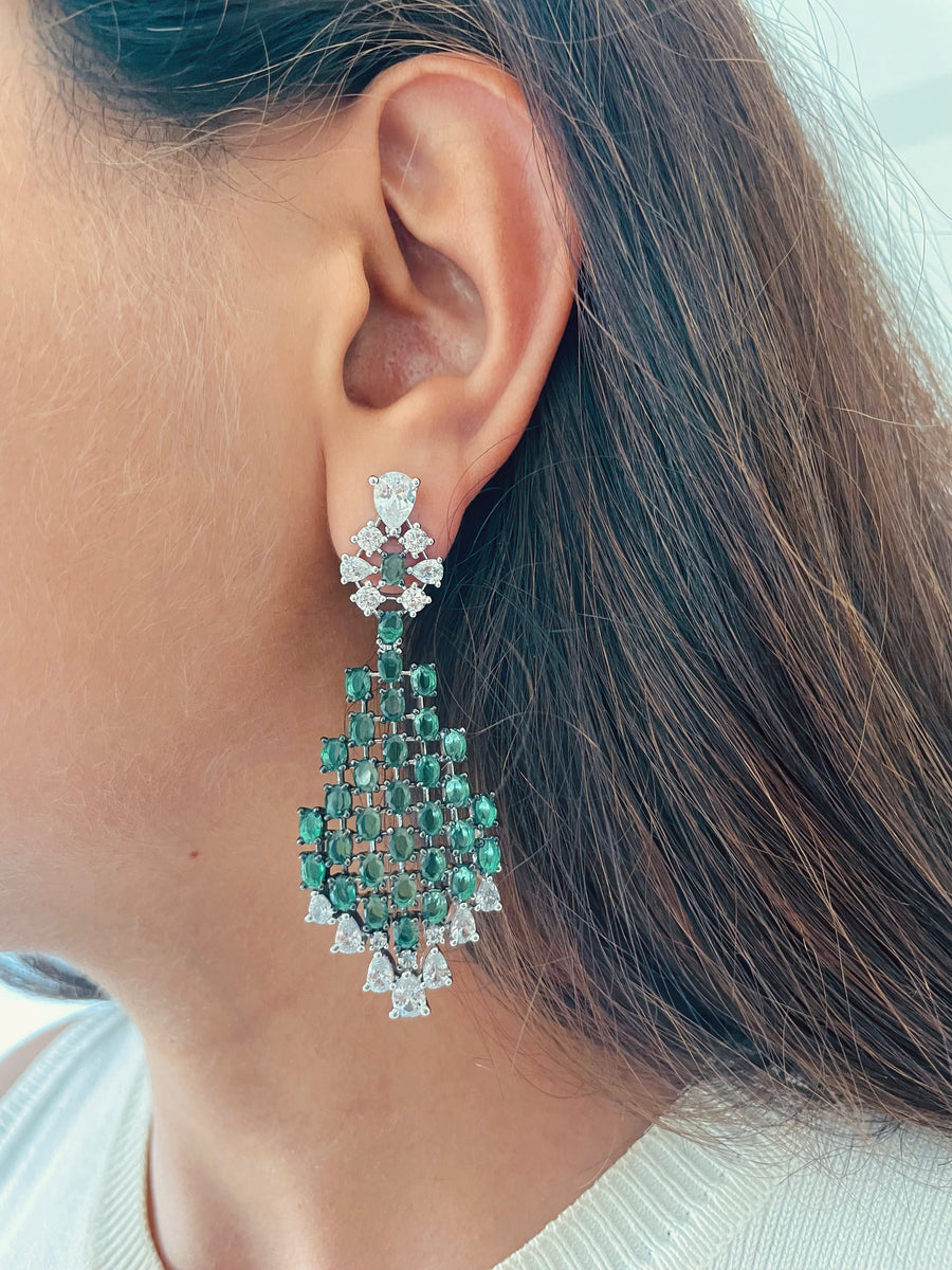 Ensemble de daffodil Citrine (boucles d'oreilles et collier)