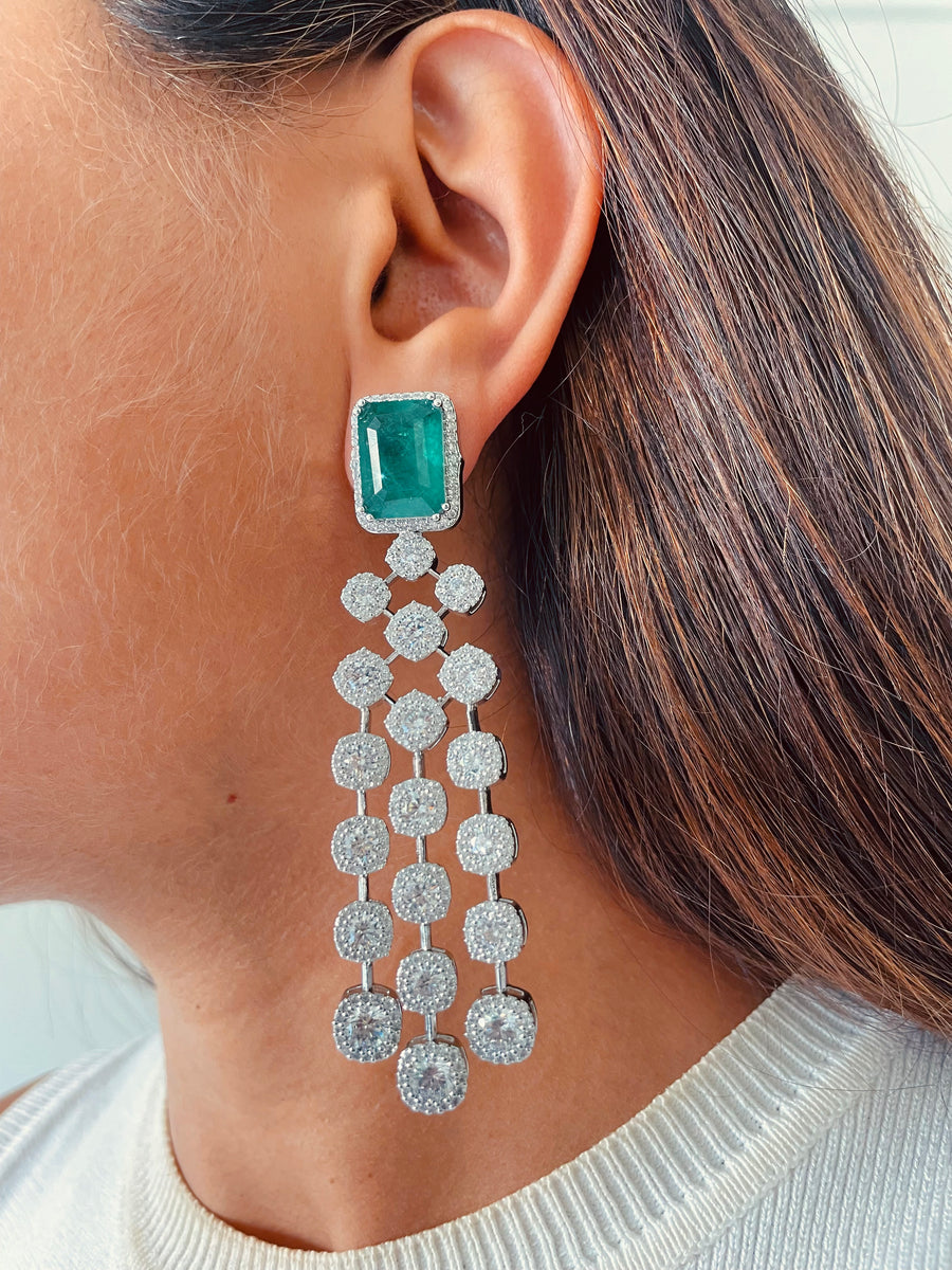 Ensemble de daffodil Citrine (boucles d'oreilles et collier)