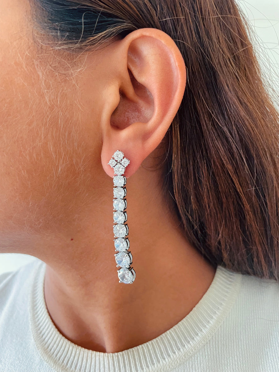 Narcis citrineset (oorbellen en ketting)