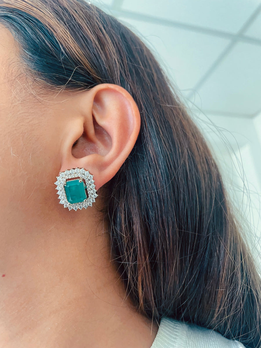 Narcis citrineset (oorbellen en ketting)