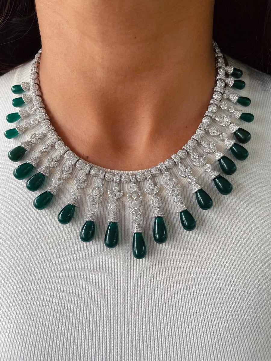 Maharani Sage Ruby Set