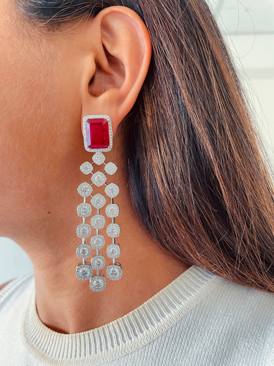 Ensemble de daffodil Citrine (boucles d'oreilles et collier)