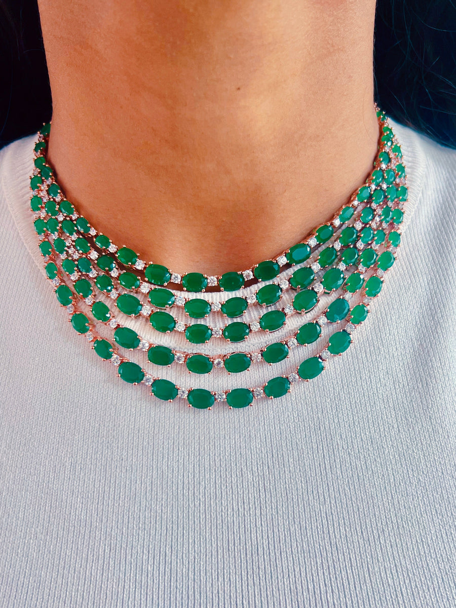 Celine Emerald Necklace