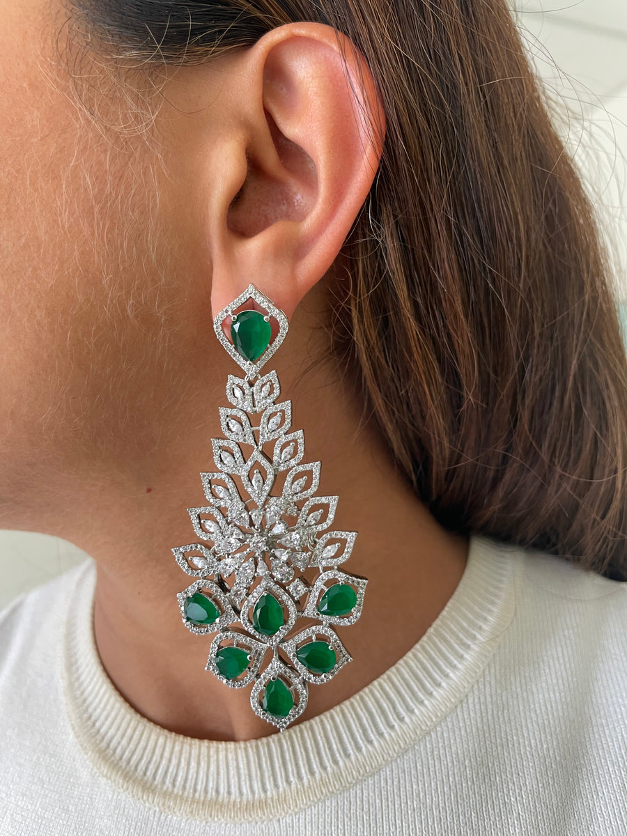 Narcis citrineset (oorbellen en ketting)