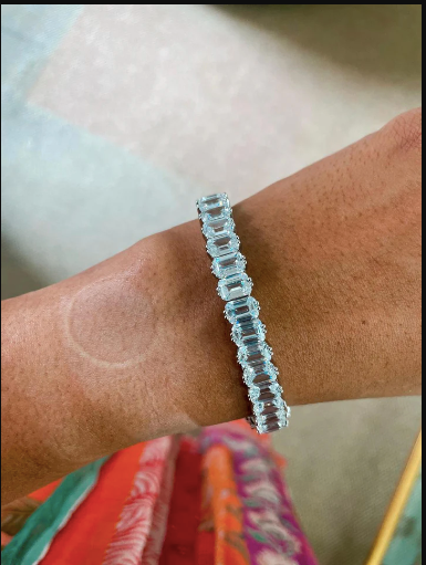 Narcis citrineset (oorbellen en ketting)