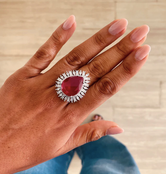 Set de citrina de narciso (aretes y collar)