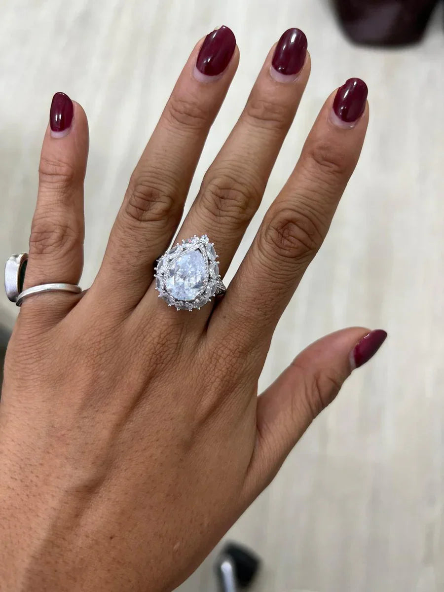 Rose Diamond Lines Necklace Set