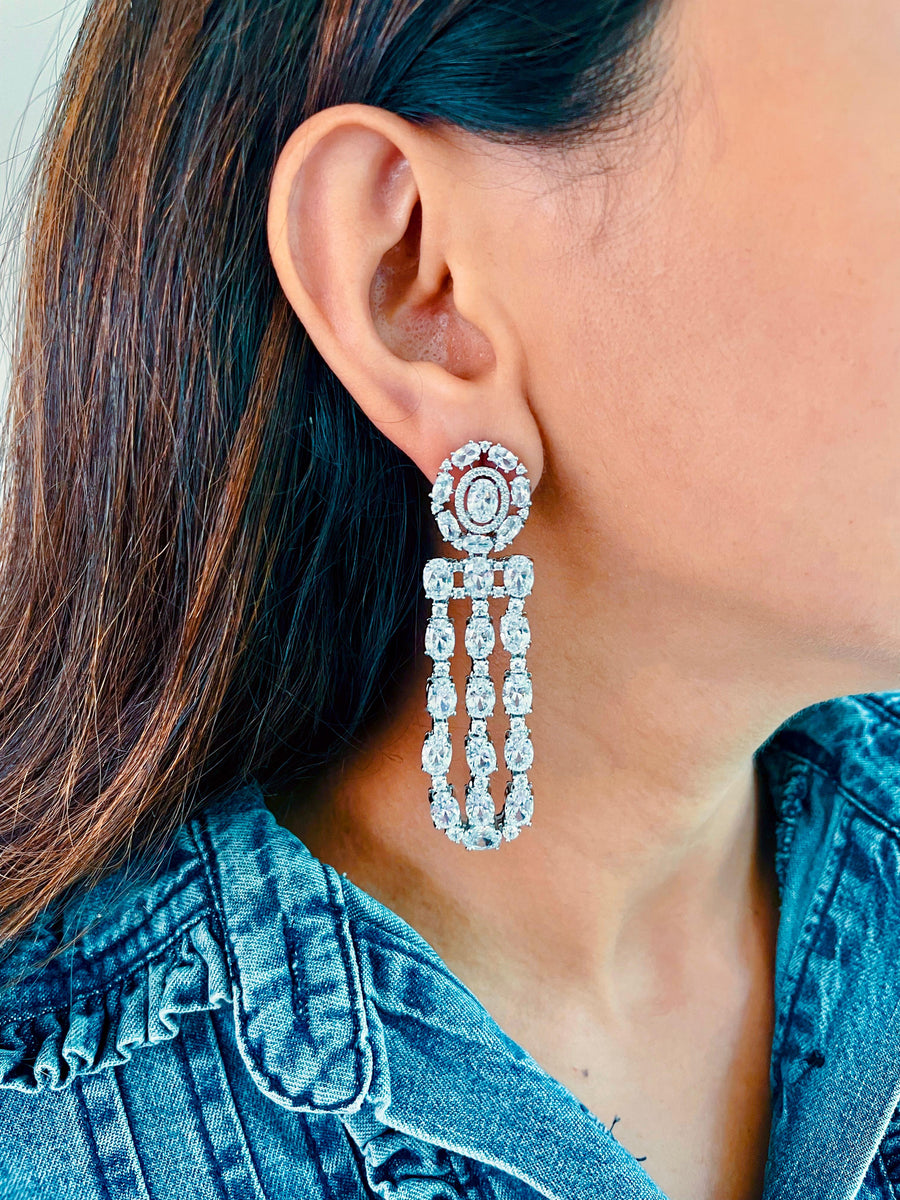 Celine Diamond Set (Necklace & Earrings)