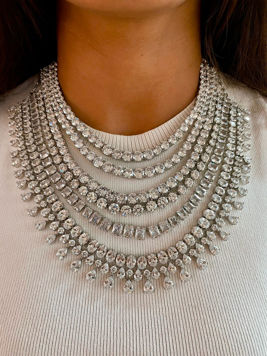 Maharani Layer Dimonte Necklace Set Iliana Diamonte Set