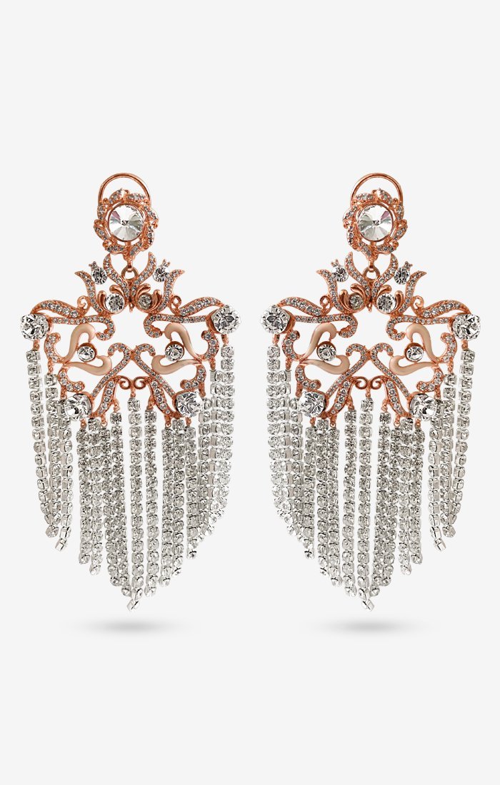 Ava Rose Gold Diamond Earrings
