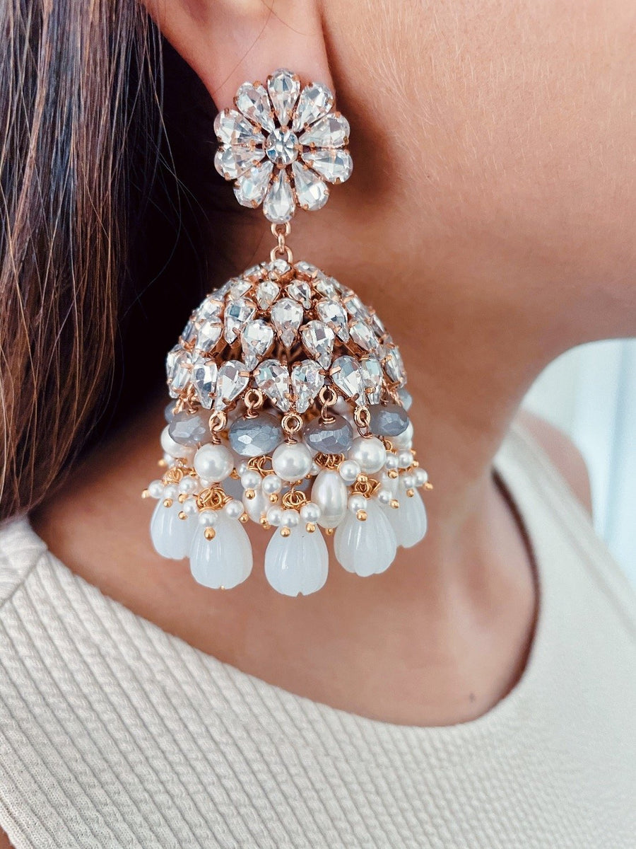 Carolina Diamond Jhumki Earrings