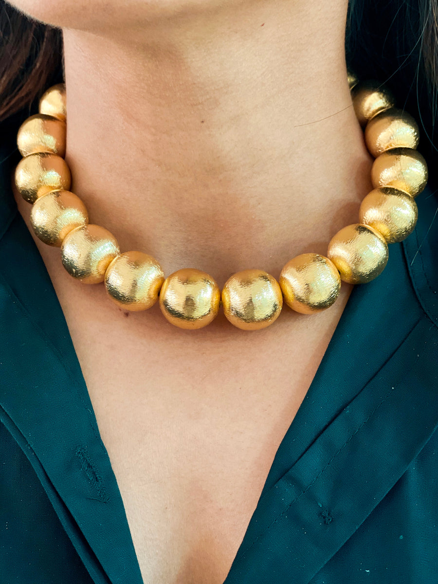 Golden Hour Pearly Necklace
