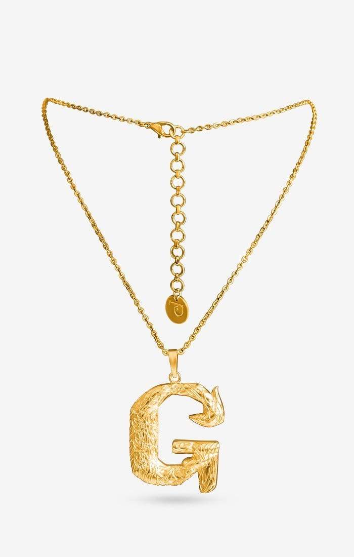 Iniziale Gold Charm Necklace