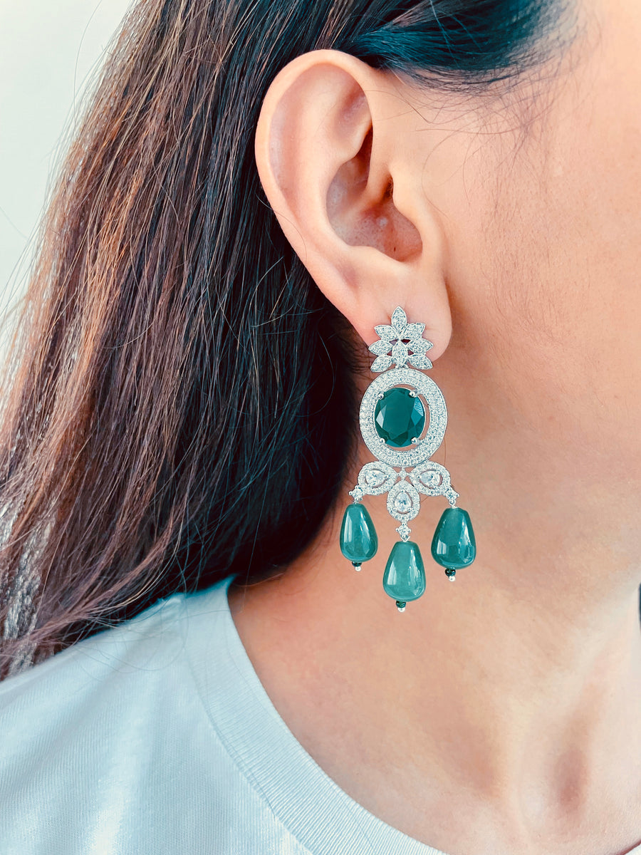 Marli Emerald Set (Necklace & Earrings)