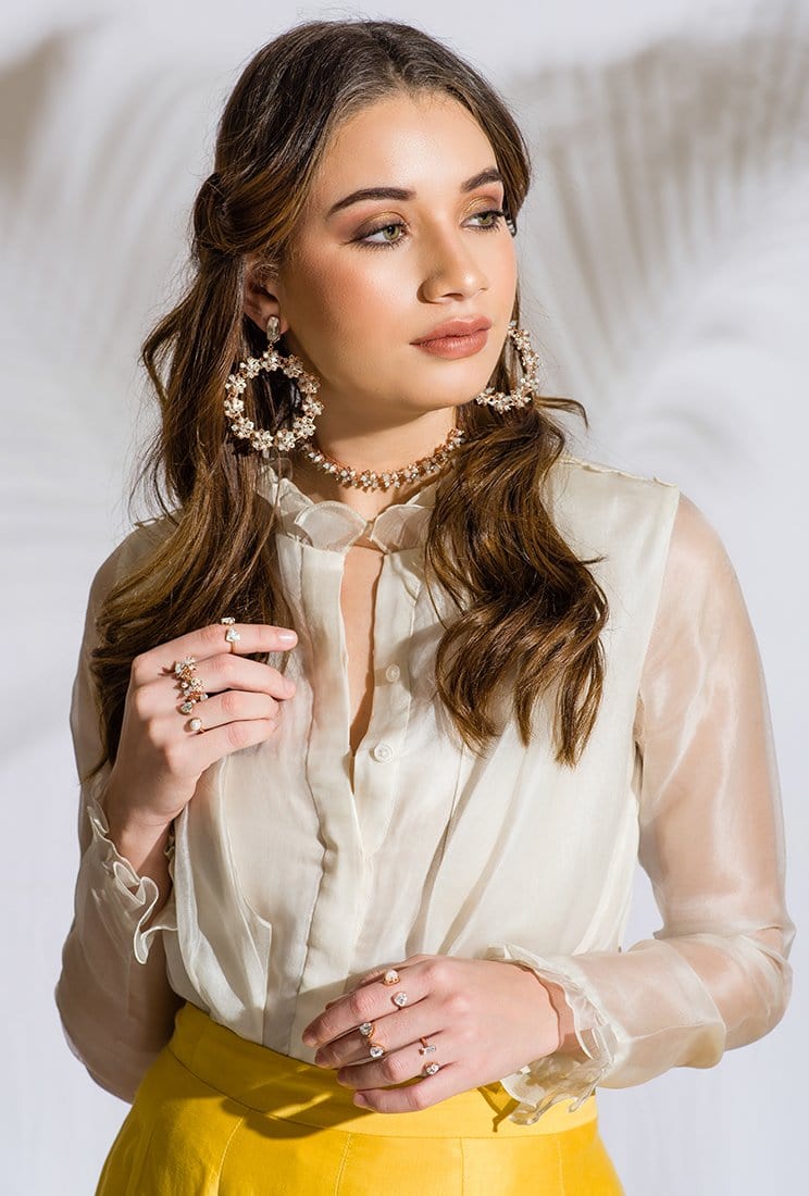 Masha Rose Gold Earrings