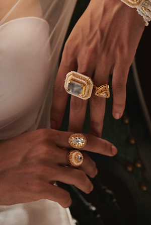 Rose gold 24k ring deals