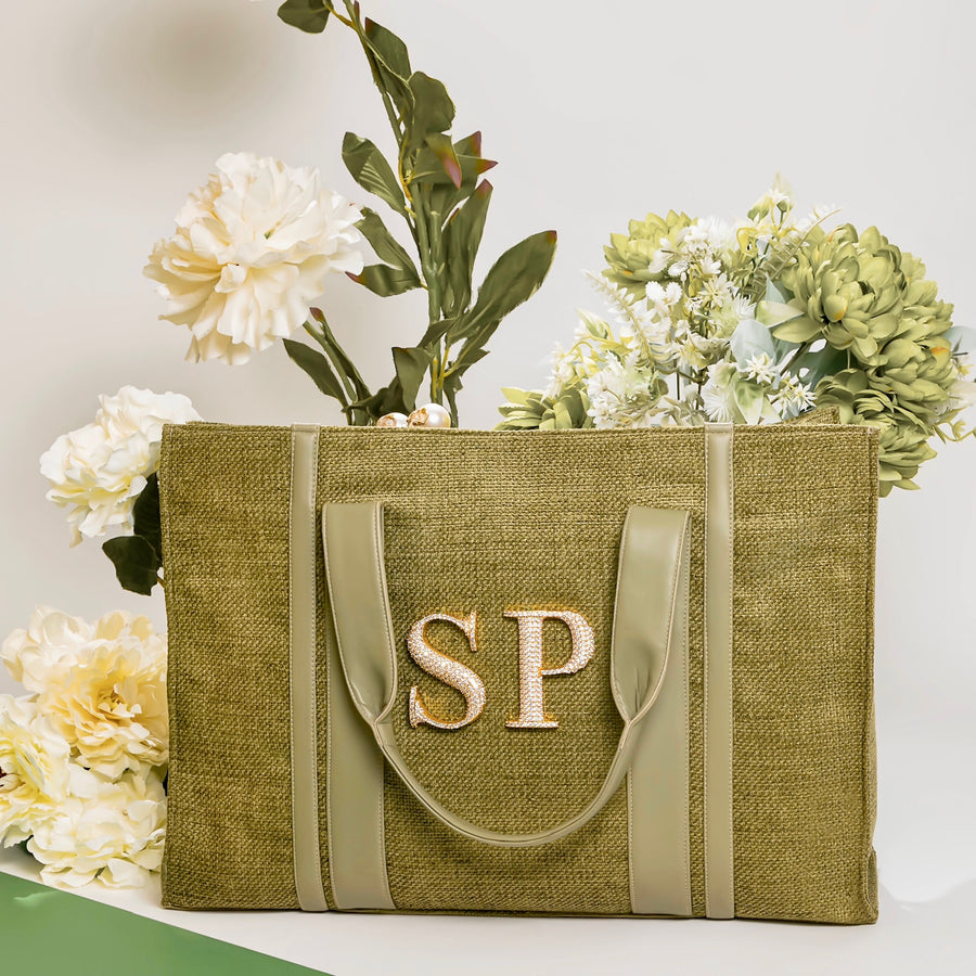 Personalized Green Book Tote Bag