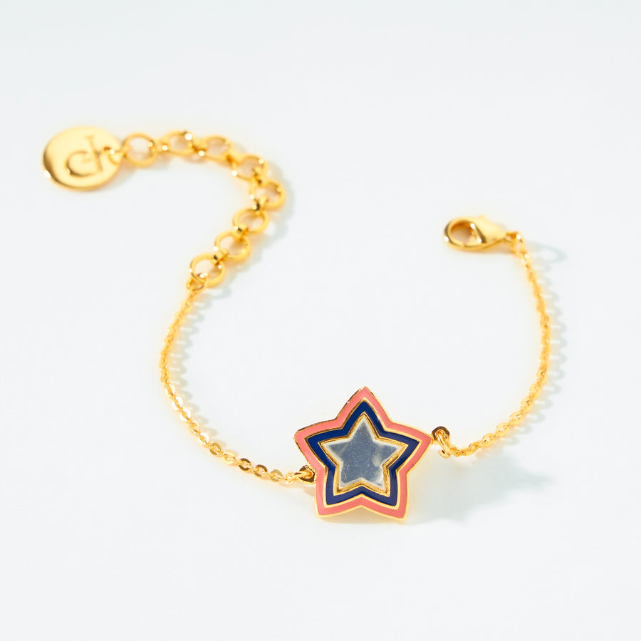 Pink Acuben Star Bracelet