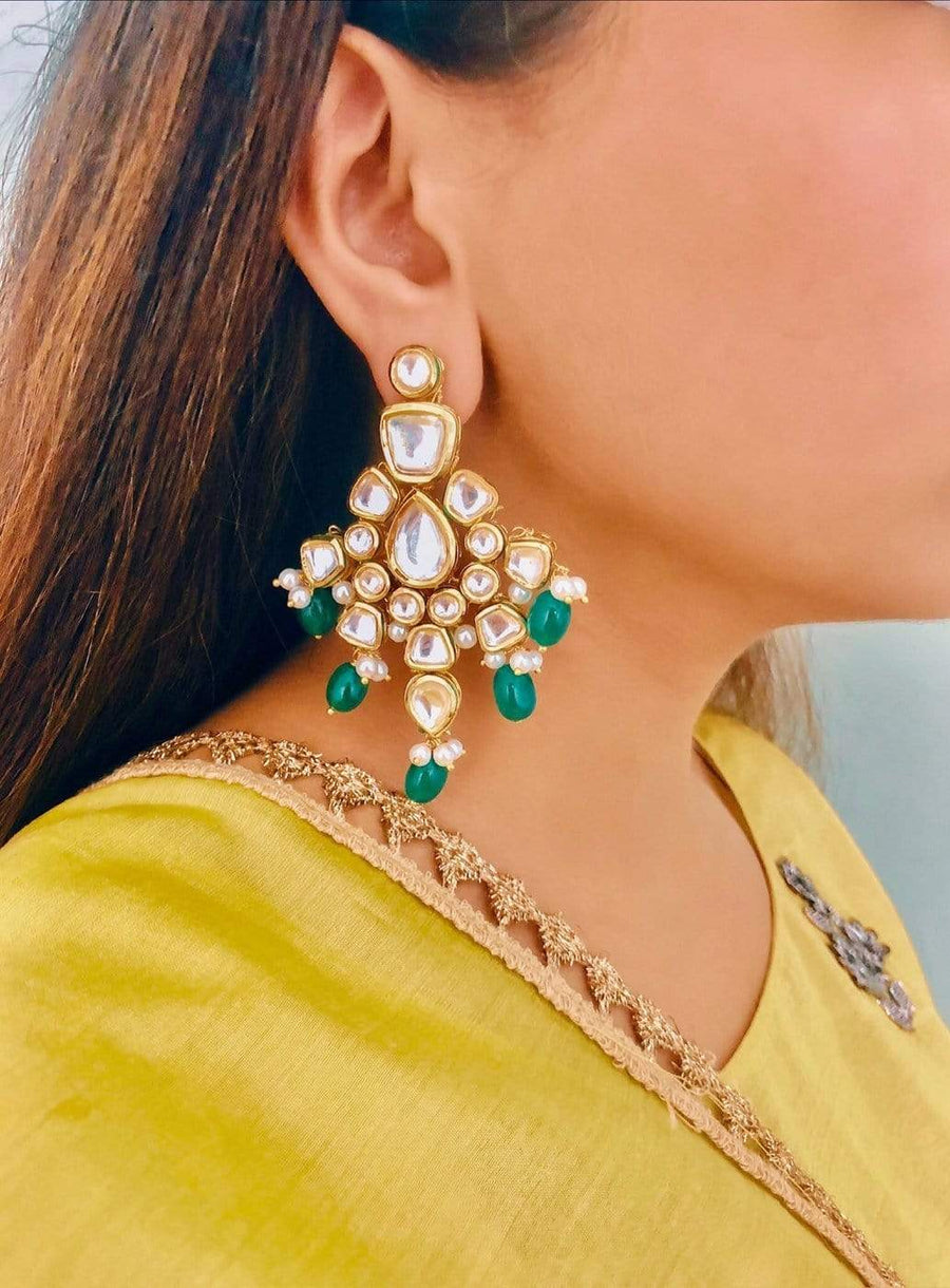Beautiful Kundan Jhumka Earrings Jewelry Set, Gold Plated Jhumki Christmas  Jewelry Set, Pearls Jhumki - Etsy