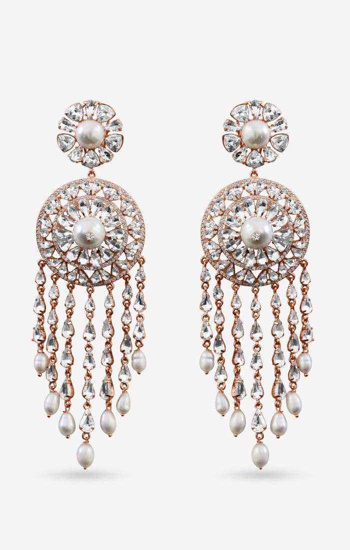 Remy Diamond Pearl Earrings