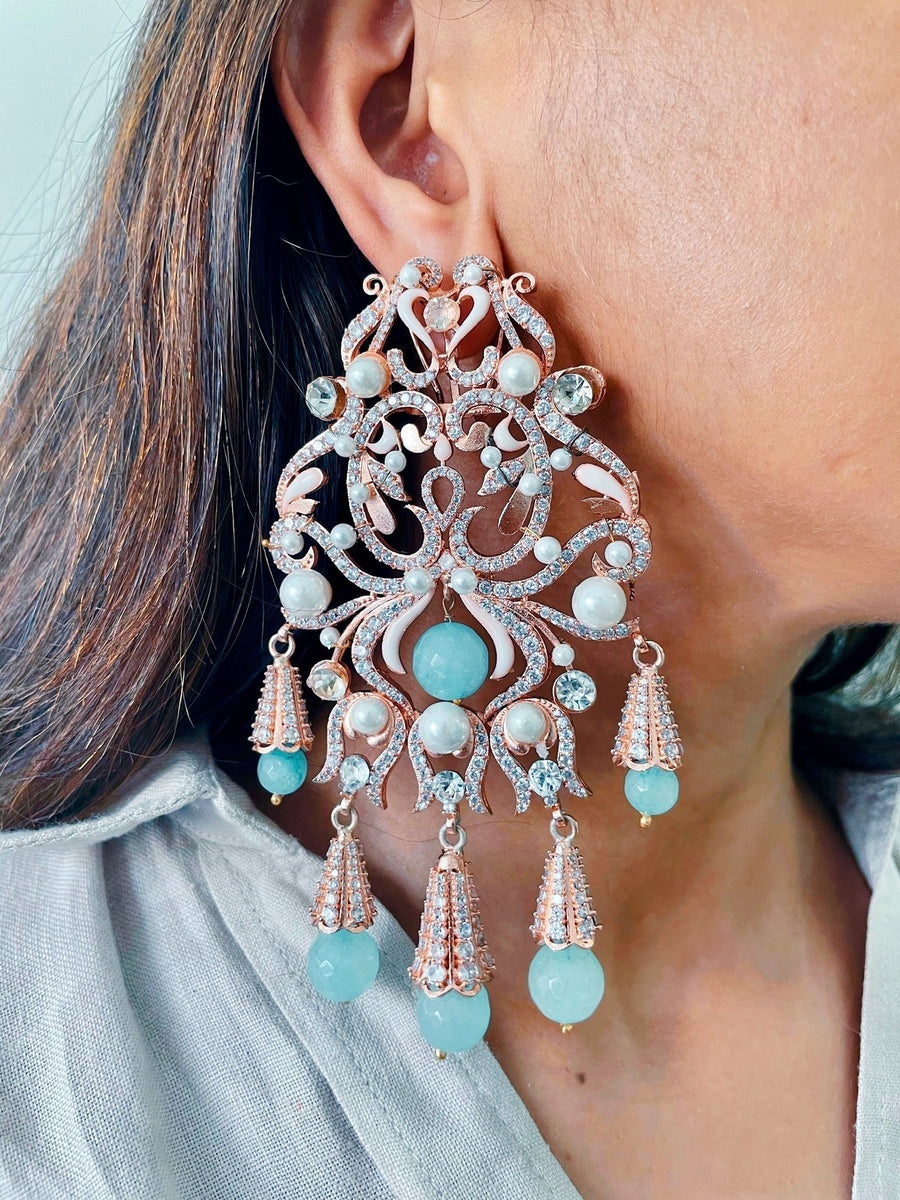 Sirena Pearl Diamond Earrings