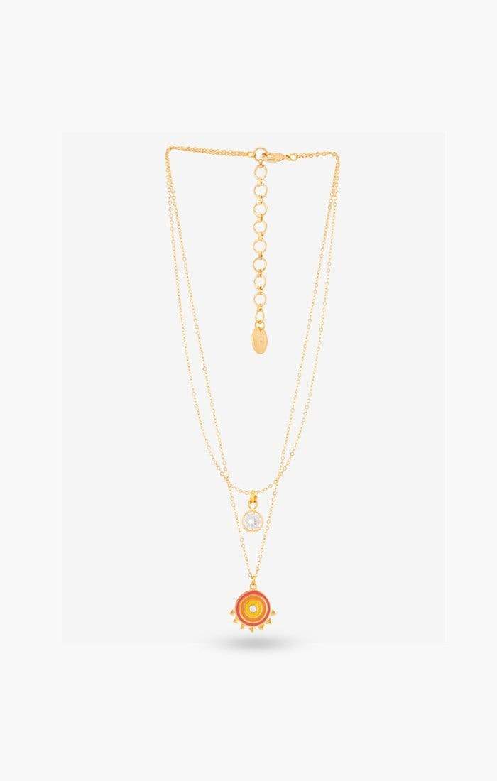 Soleil Gold Charm Necklace