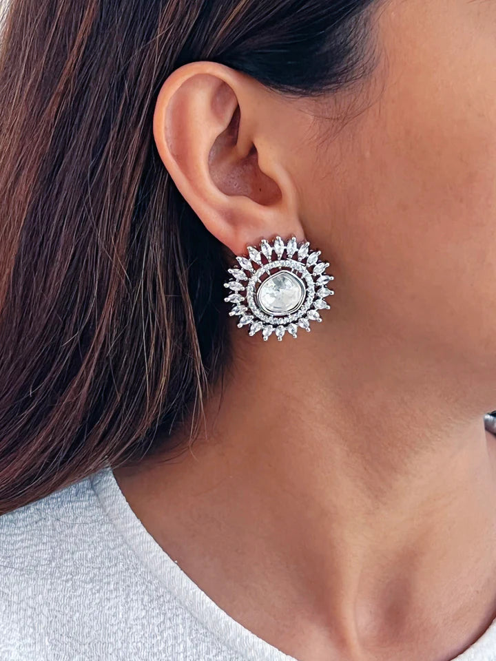 Solis Diamond Stud Earrings