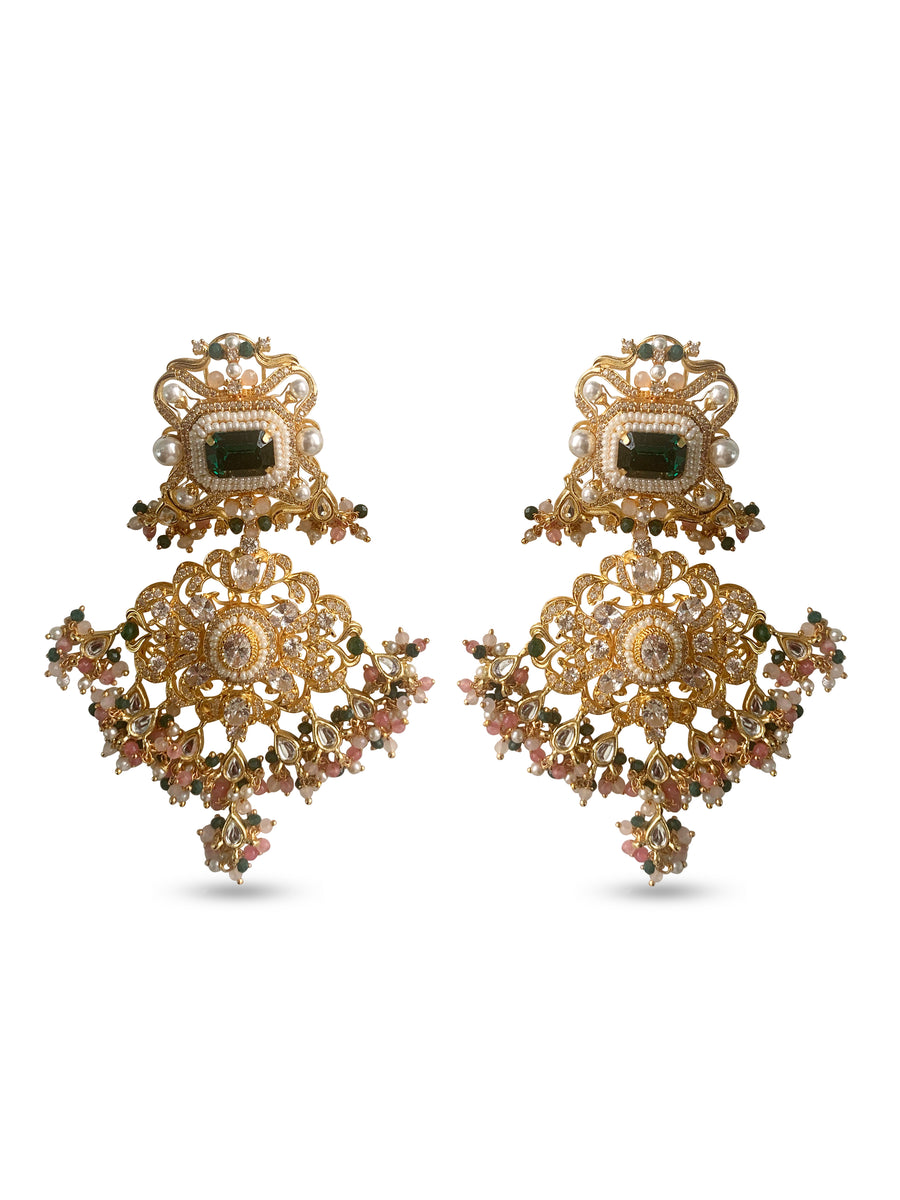 Zarah Kundan Diamond Earrings