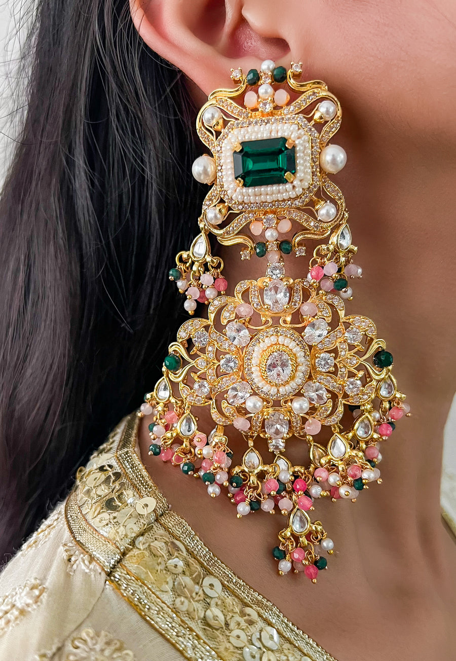 Zarah Kundan Diamond Earrings